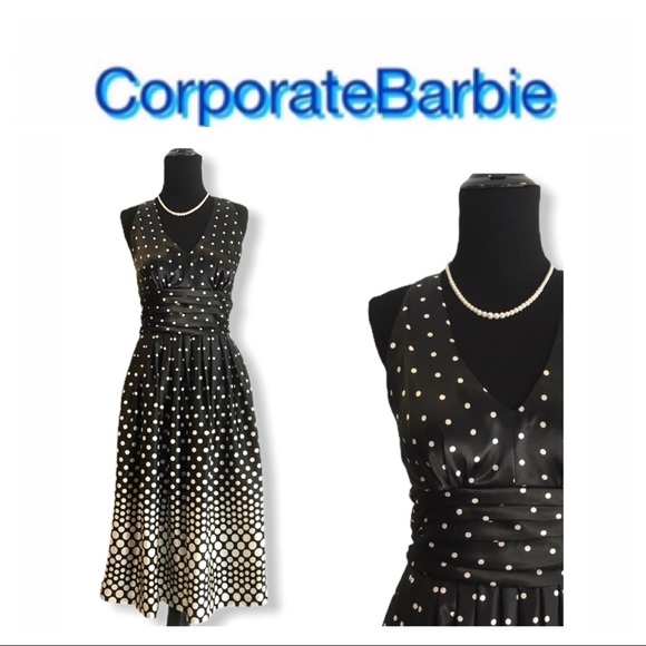 Eliza J Polka Dot Halter Dress - Picture 2 of 8